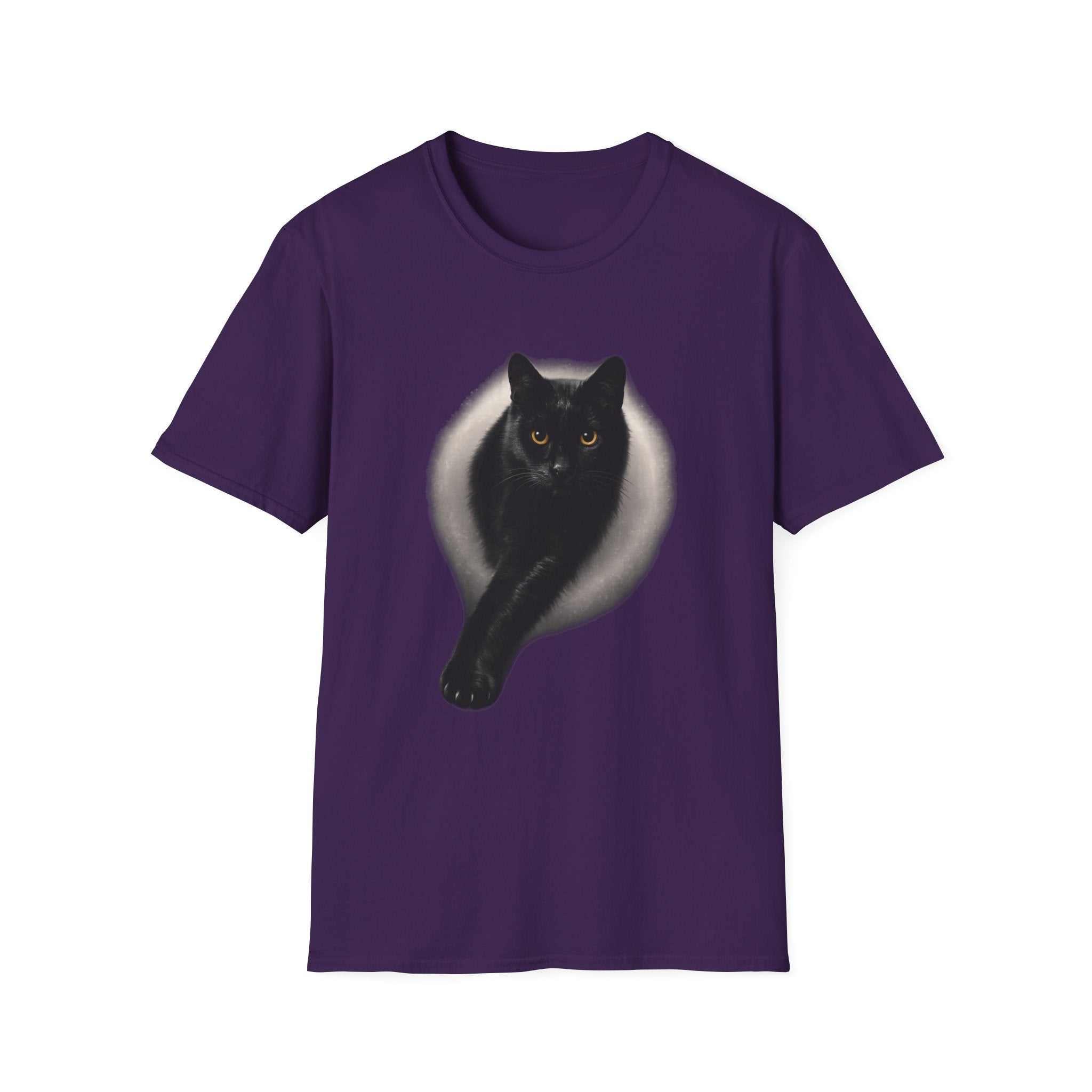 Golden Eyes Black Cat T-Shirt | Unique Cat Lover Gift