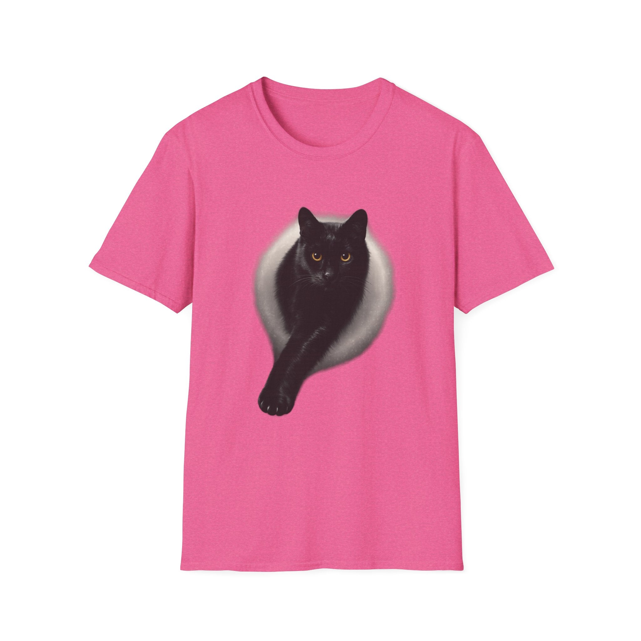 Golden Eyes Black Cat T-Shirt | Unique Cat Lover Gift