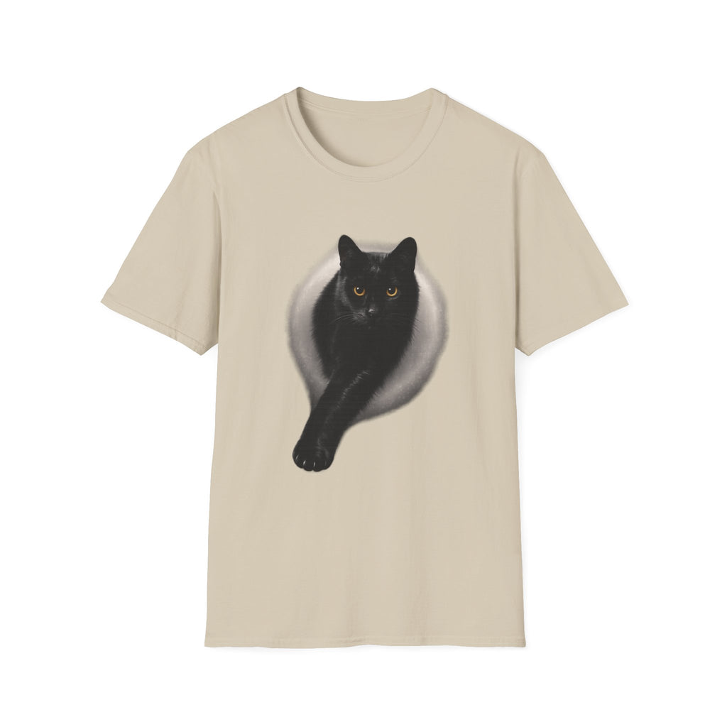 Golden Eyes Black Cat T-Shirt | Unique Cat Lover Gift
