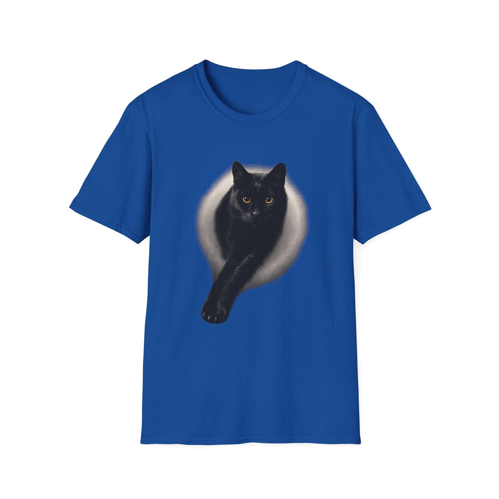 Golden Eyes Black Cat T-Shirt | Unique Cat Lover Gift