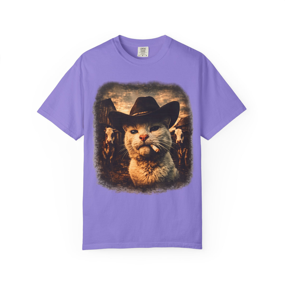 Cowboy Cat T-Shirt | Funny Western Ranch Graphic Tee