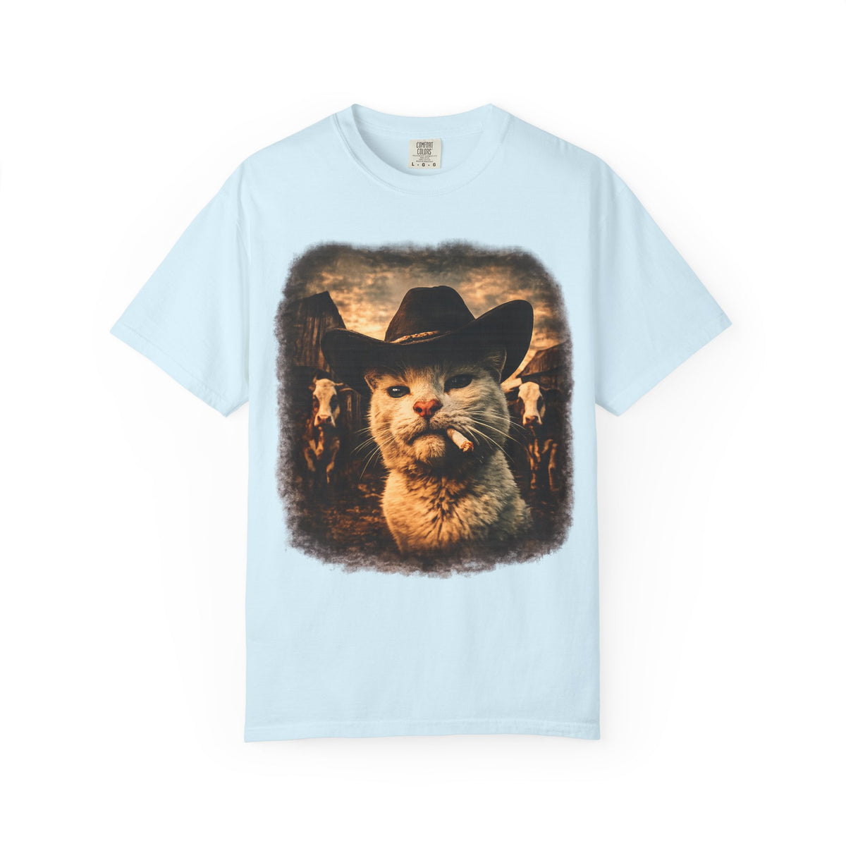 Cowboy Cat T-Shirt | Funny Western Ranch Graphic Tee