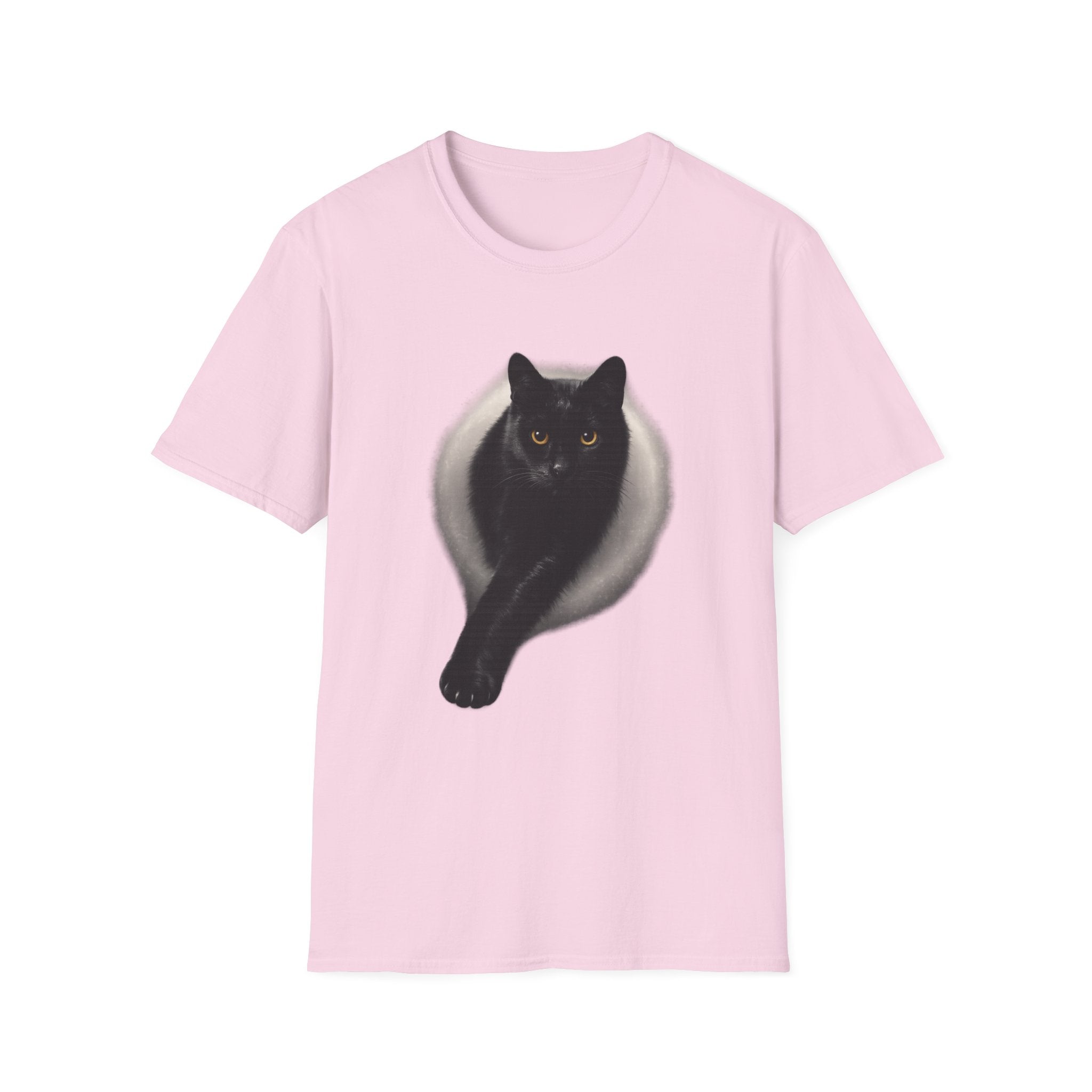 Golden Eyes Black Cat T-Shirt | Unique Cat Lover Gift