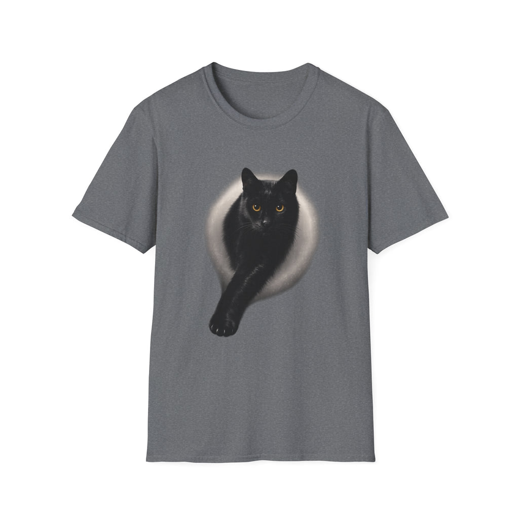 Golden Eyes Black Cat T-Shirt | Unique Cat Lover Gift