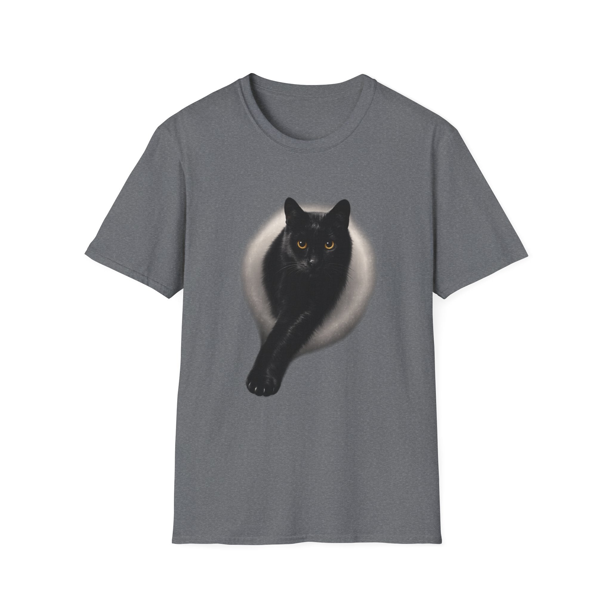 Golden Eyes Black Cat T-Shirt | Unique Cat Lover Gift