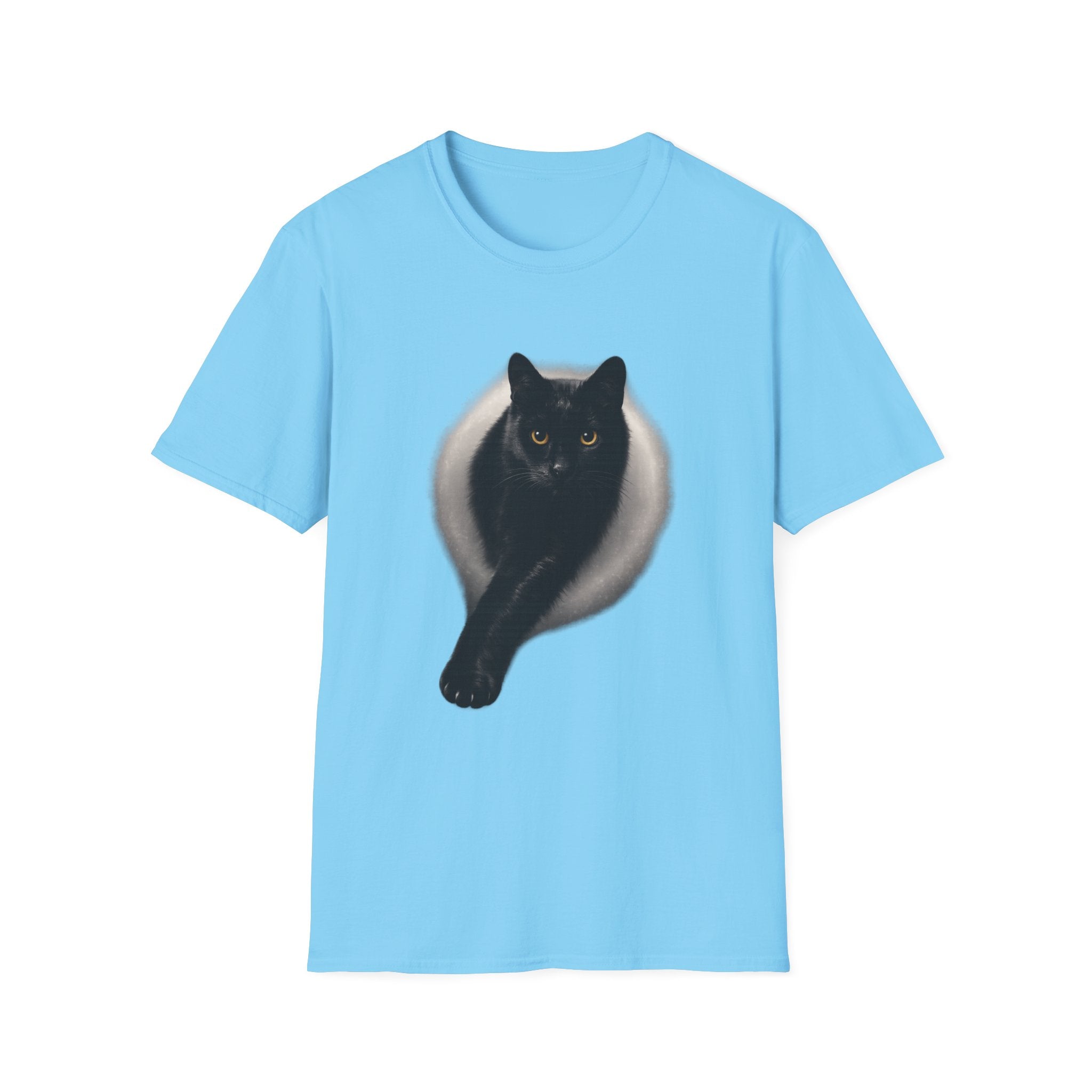 Golden Eyes Black Cat T-Shirt | Unique Cat Lover Gift