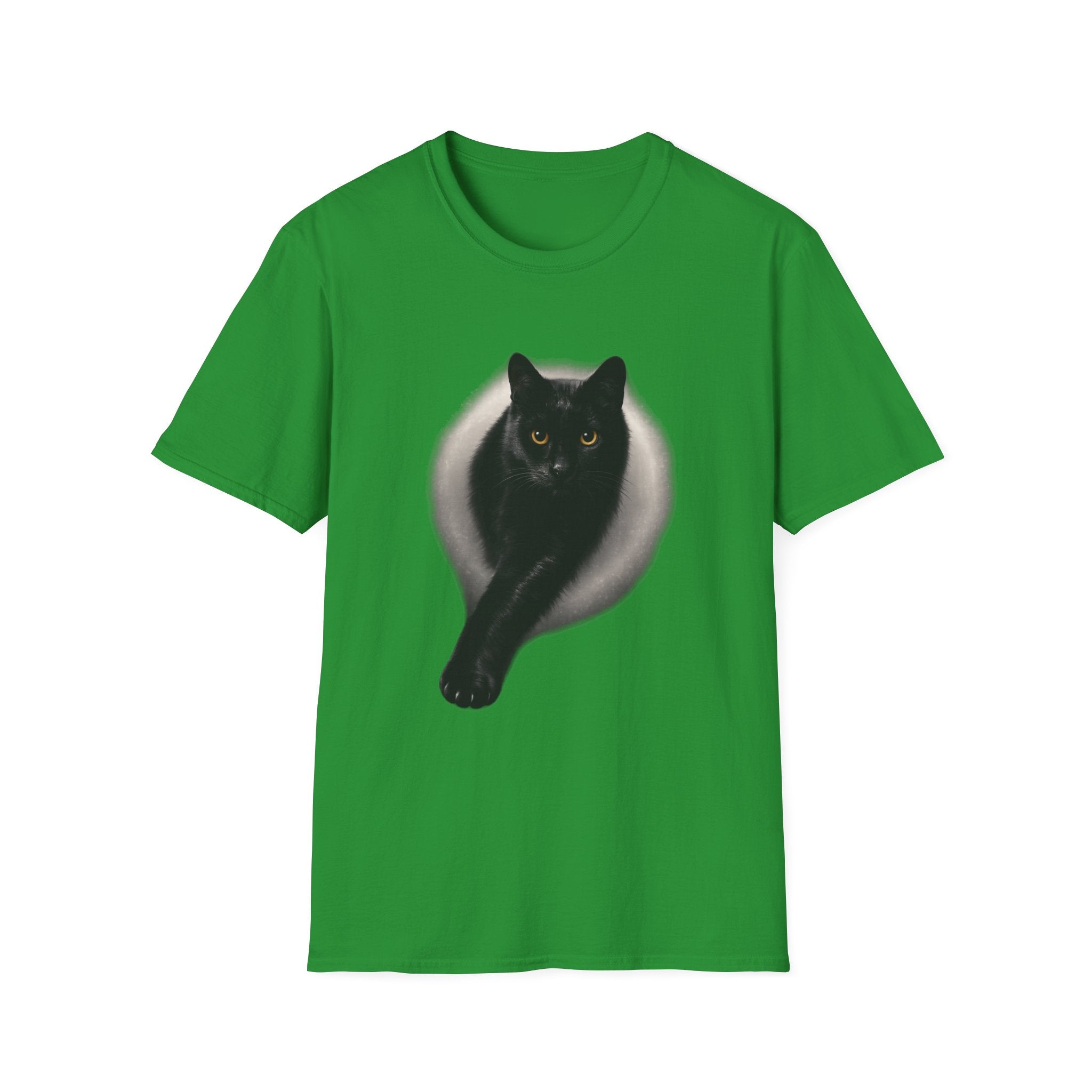 Golden Eyes Black Cat T-Shirt | Unique Cat Lover Gift