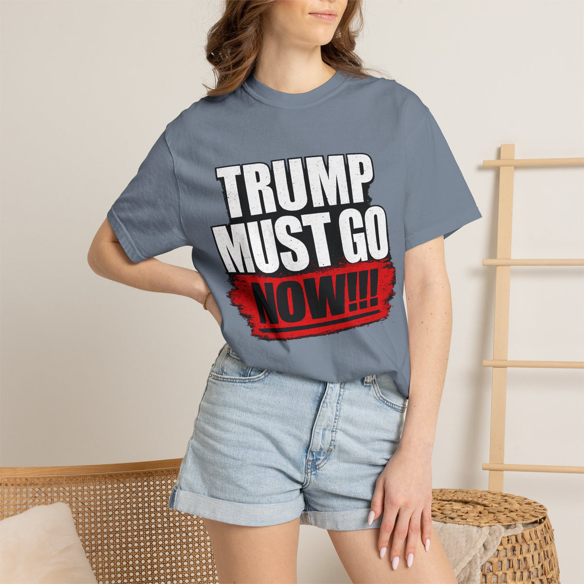 Trump Must Go Now T-Shirt | Bold Anti Trump Protest Graphic Tee | Political Statement Shirt