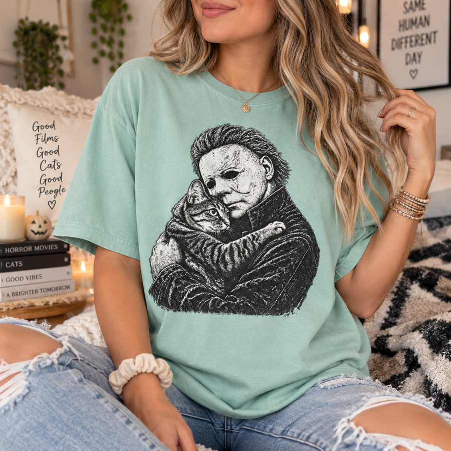 Horror Halloween Shirt, Spooky Movie Night Graphic Tee, Retro Slasher Inspired T-Shirt, Scary Season Comfort Colors Gift